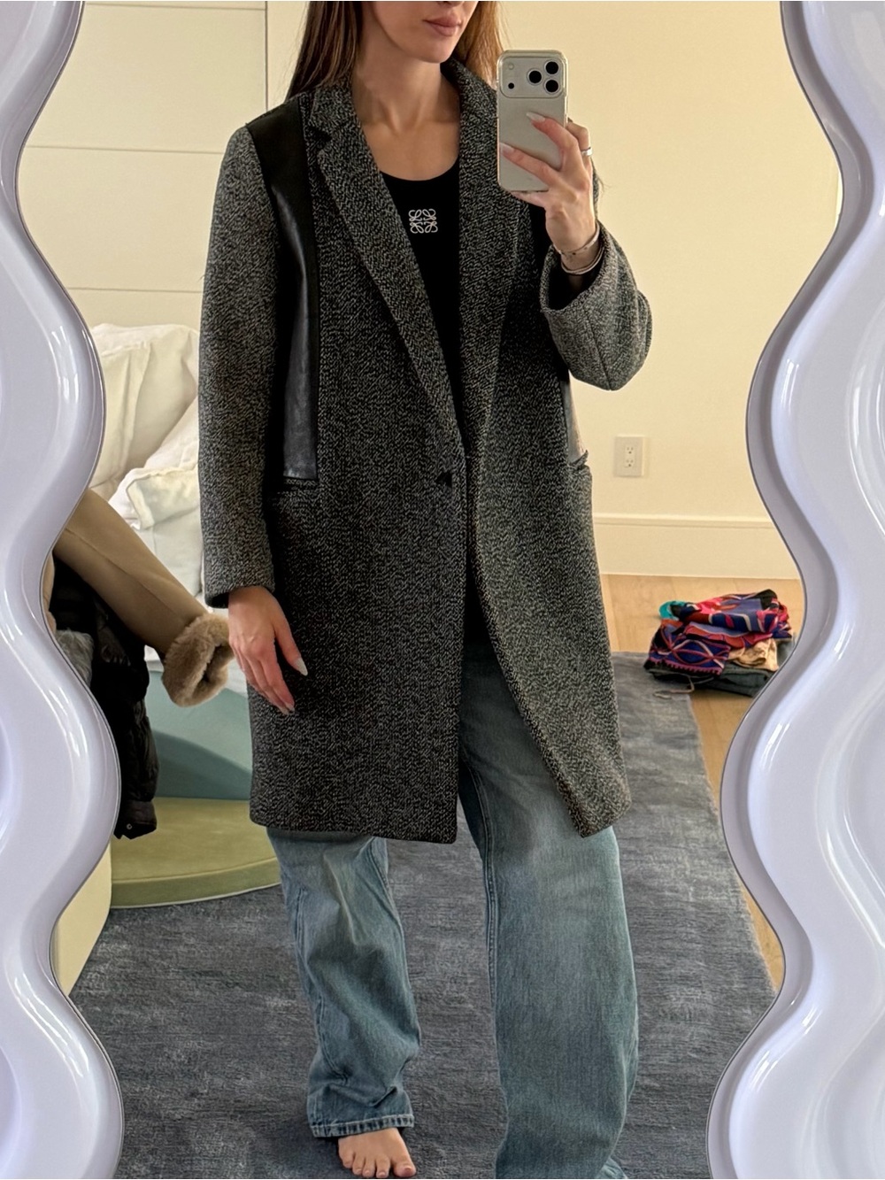 Sandro Wool Blend Coat